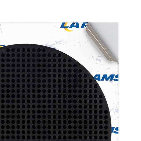 NFL Los Angeles Rams White Logo Blast Xbox Series S Console Skin
